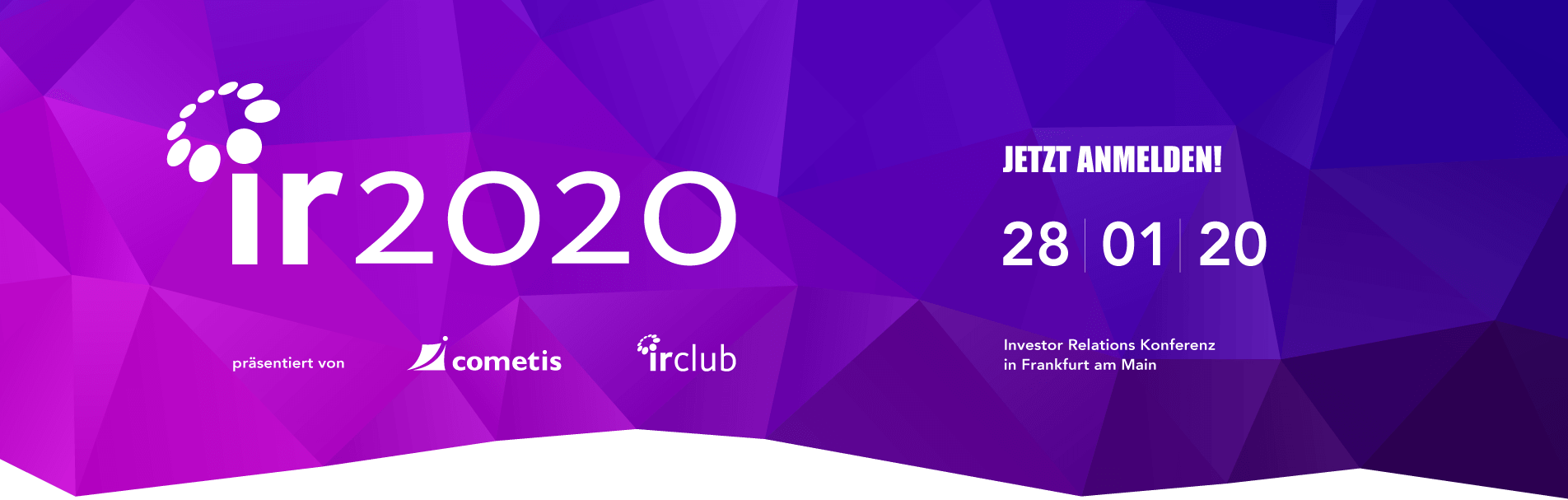 Banner IR 2020 Save the date